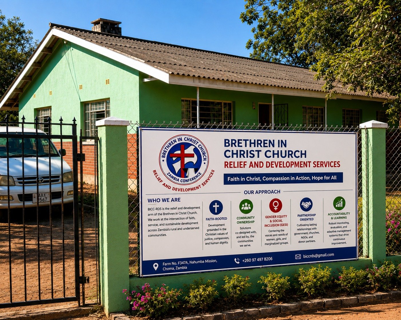 BICC-RDS office signboard in Choma
